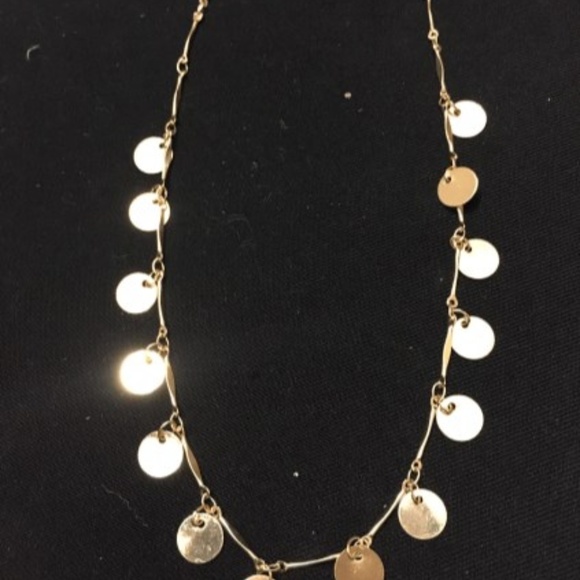 Dainty Sequin Embellished Chain Choker necklace - Picture 3 of 8